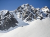 Les aiguilles de la Moindaz vu du bas